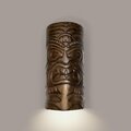 A19 Lighting Tiki Downlight Wall Sconce Dark Teak NT001-DT-1LEDE26